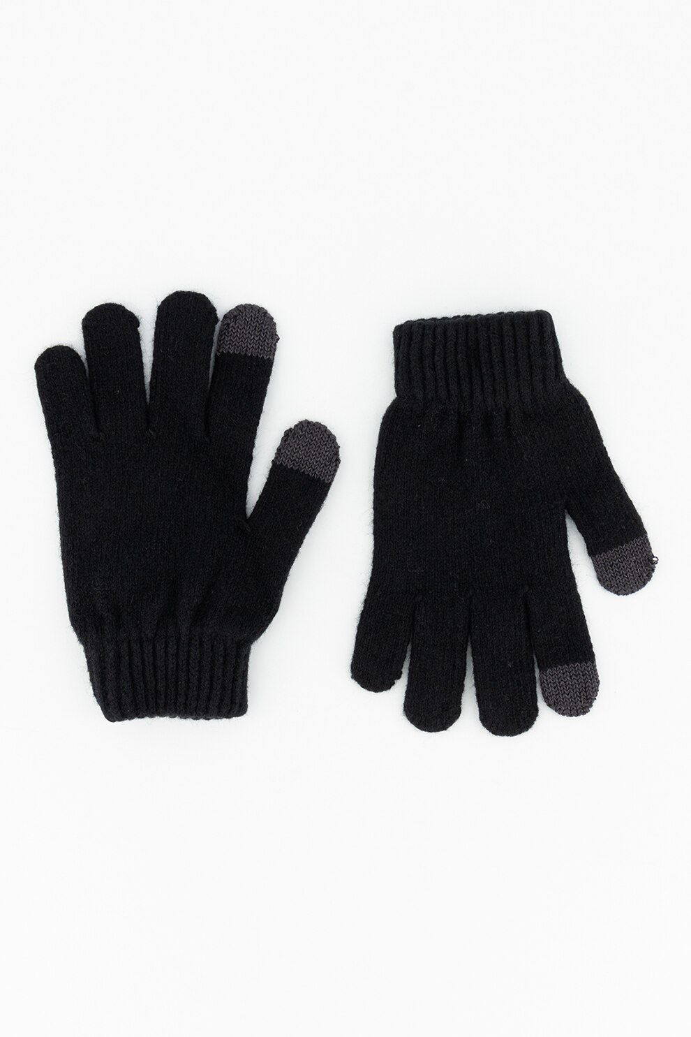 GAP, Manusi tricotate fin, Negru, 20 CM Standard