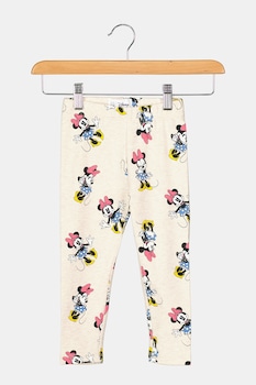 GAP, Colanti cu imprimeu Minnie-Mouse, Maro deschis melange/Fucsia GAP, Colanti cu imprimeu Minnie-Mouse, Maro deschis melange/Fucsia