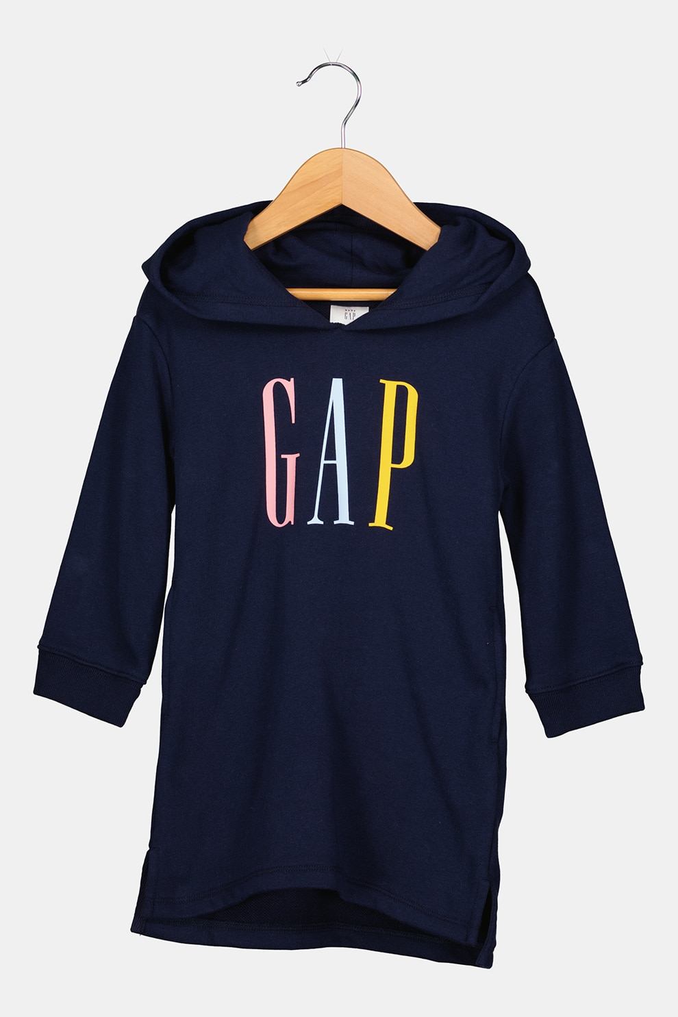 GAP, Rochie tip hanorac cu imprimeu logo contrastant, Bleumarin/Galben/Roz