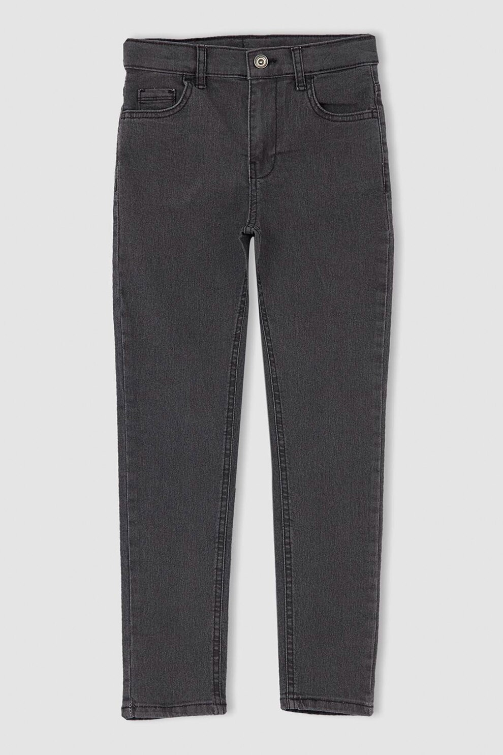 DeFacto, Blugi cu model cu 5 buzunare, Gri inchis