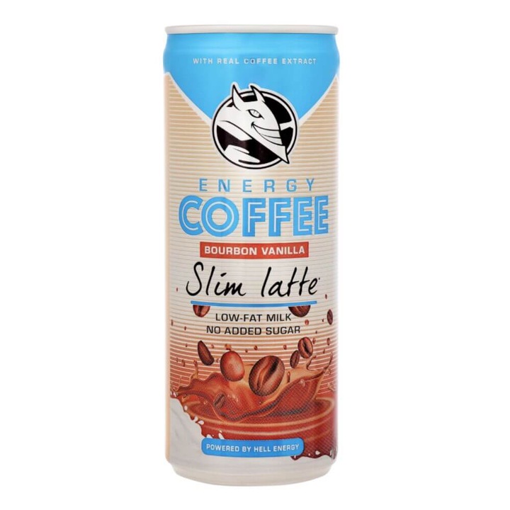 Set 24 Energizante Hell Energy Coffee Slim Latte, 250 ml