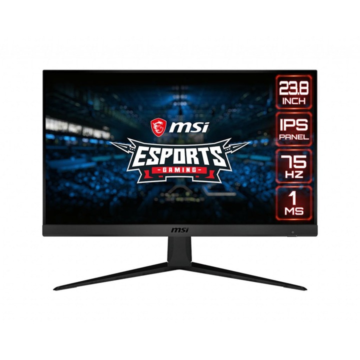Monitor MSI Optix G241V E2, 23.8", IPS, 1920 x 1080, DisplayPort 1.2a, 1x HDMI 1.4, 1x audiokimenet