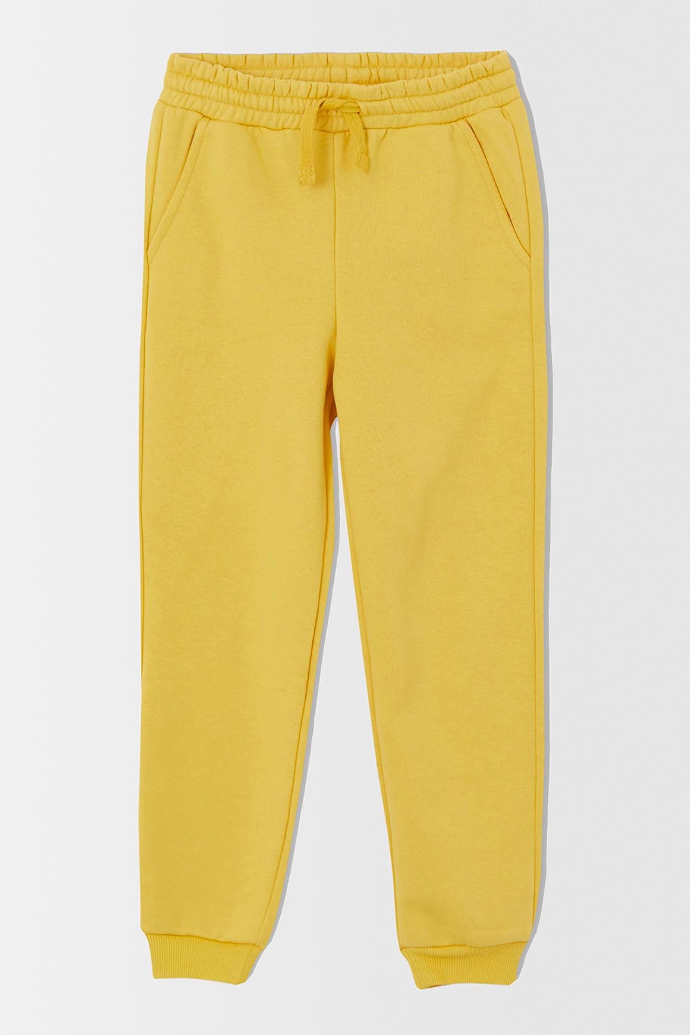 DeFacto, Pantaloni sport cu snur in talie, Galben