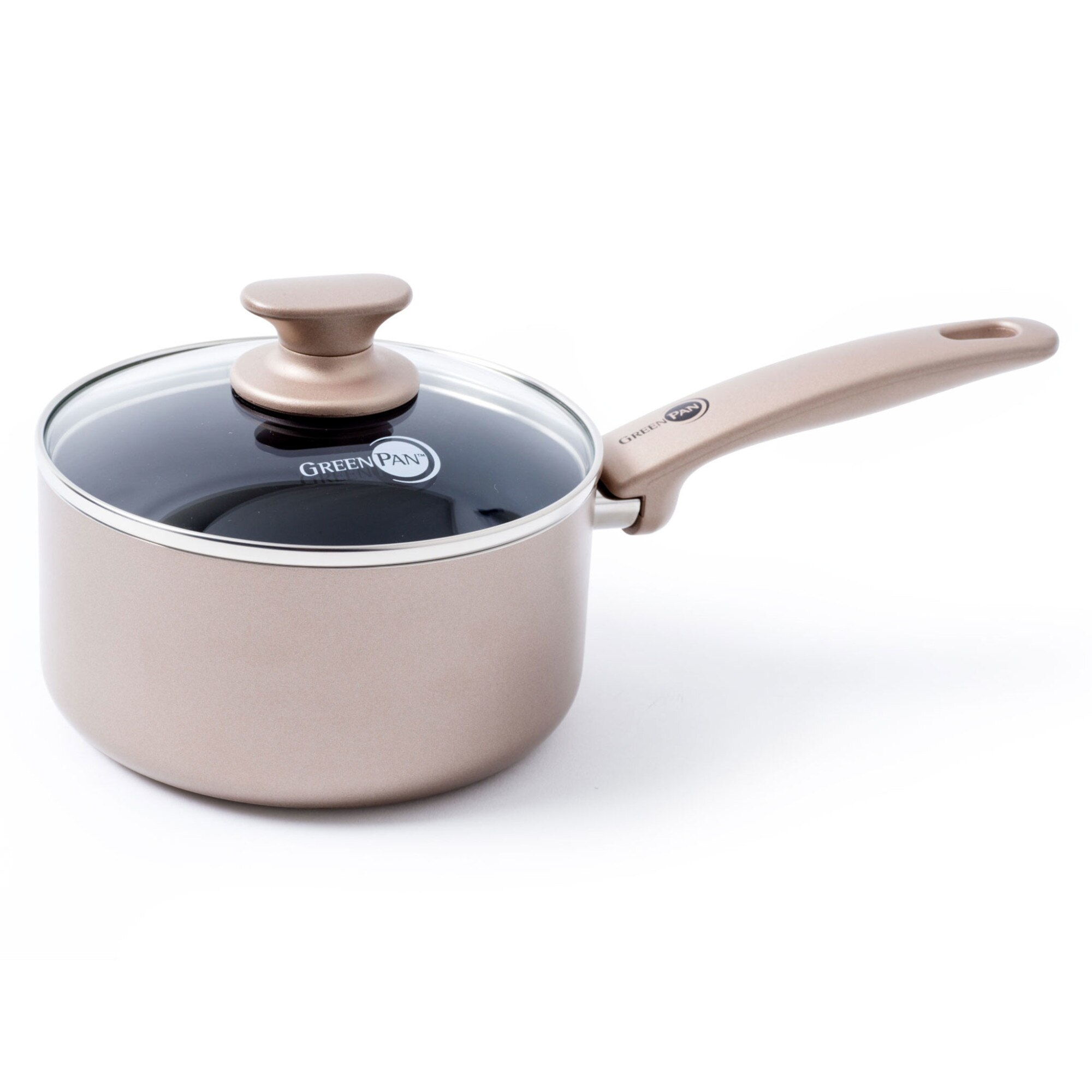 Cratita, cu maner si capac, Greenpan, Cambridge bronze, D 20, L 36,8, l 21, H 12,8, bronz