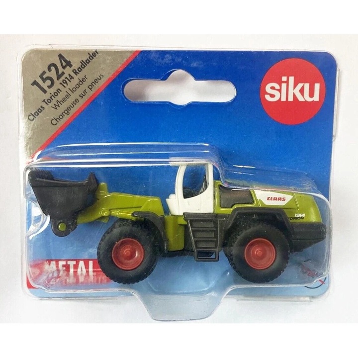 Играчка - Колесен товарач Claas Torion 1914, метал, зелен, 3 години