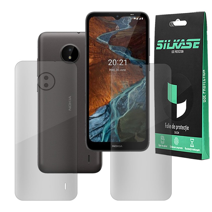 Комплект от 2 фолиа SILKASE за Nokia C10, защита на телефона, подновяем силикон