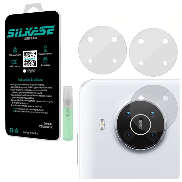 Комплект 3 фолиа SILKASE за Nokia X100, защита на камерата, възобновяем силикон