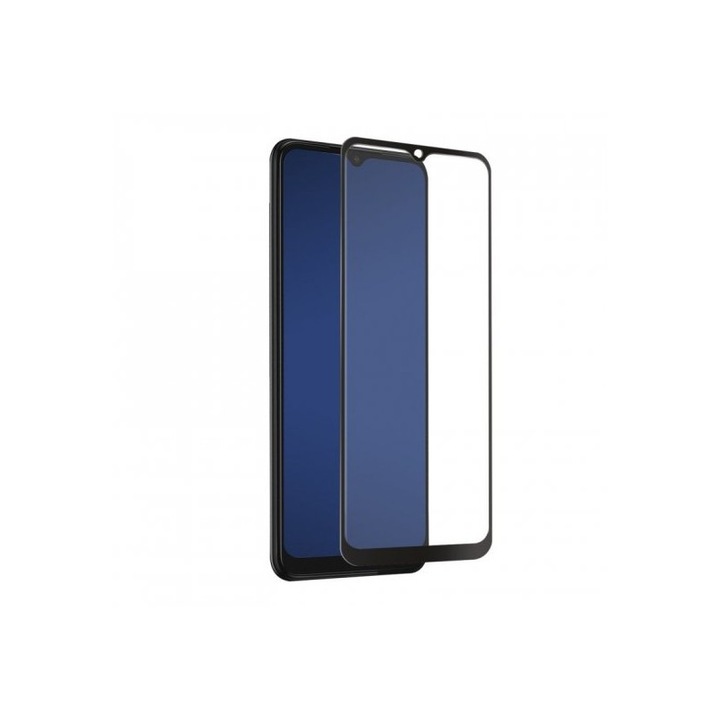 Folie Premium Mr. Monkey Sticla Securizata Compatibila Cu Samsung Galaxy A22 4g, Transparenta Cu Margine Neagra