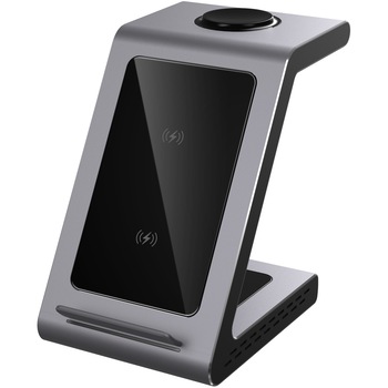 Incarcator wireless Prestigio ReVolt A8, 3-in-1, Space Grey Incarcator wireless Prestigio ReVolt A8, 3-in-1, Space Grey