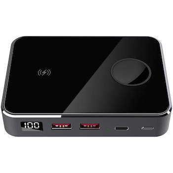 Statie incarcare Prestigio Graphene PD Watch Edition, 10000 mAh, Negru/Argintiu Statie incarcare Prestigio Graphene PD Watch Edition, 10000 mAh, Negru/Argintiu