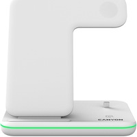 Incarcator wireless Canyon WS-302 3in1, Alb