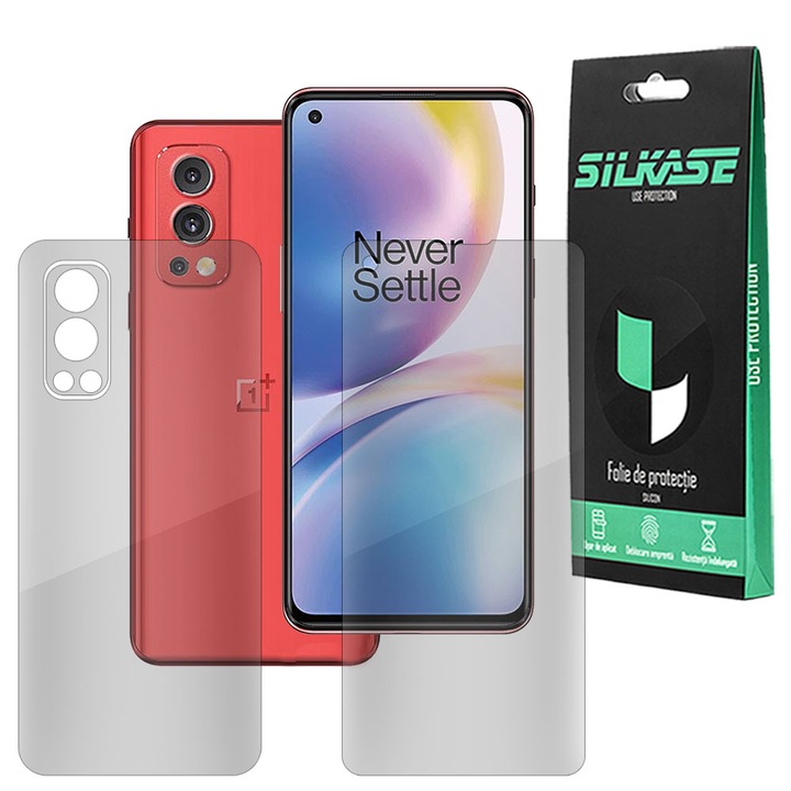2 db SILKASE fólia készlet OnePlus Nord 2 5G telefonhoz, telefonvédelem, megújuló szilikon