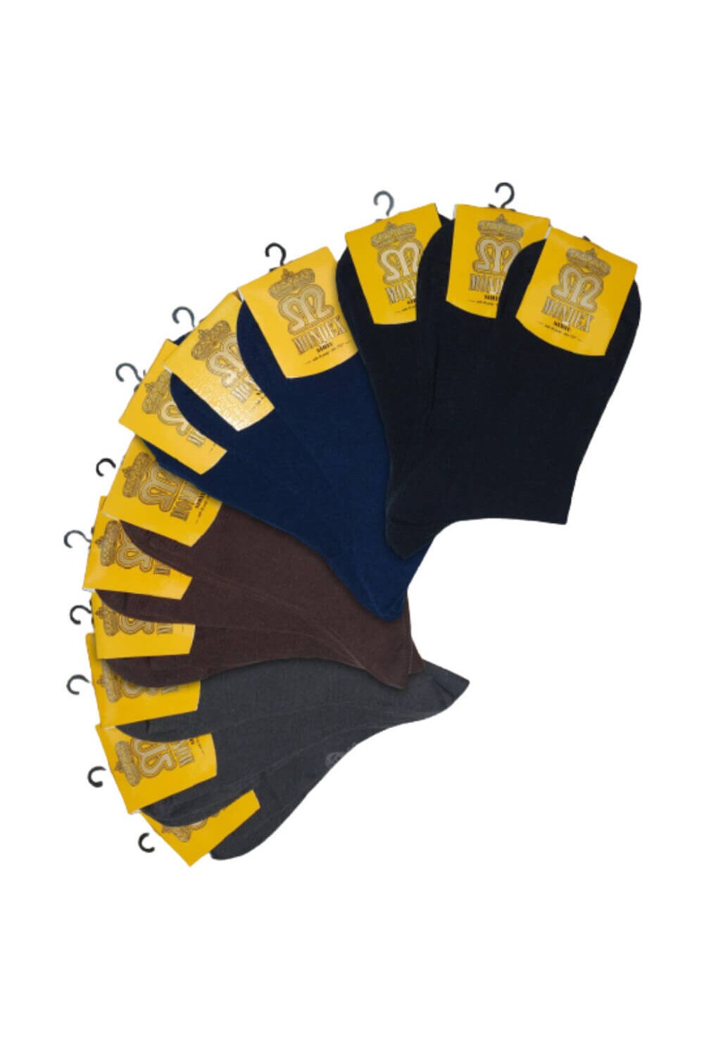 Set 10 Perechi Sosete Clasice pentru Barbati Mondex, 43-46, Culori Asortate