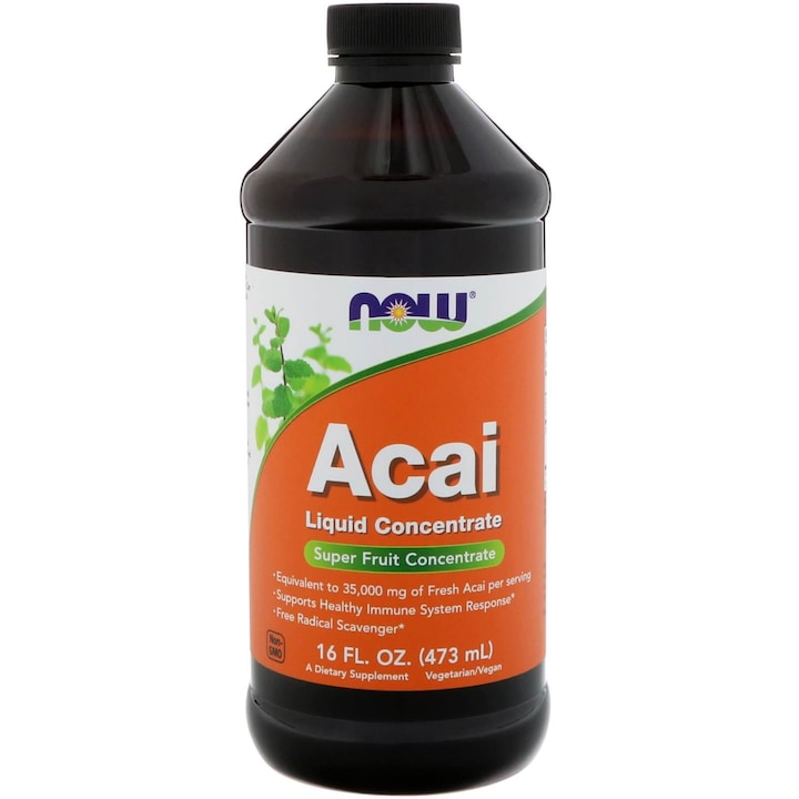 Supliment alimentar, Now Foods, Concentrat lichid Acai 437ml