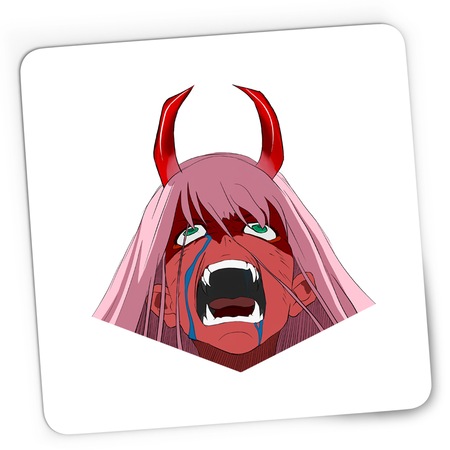 Mousepad Gaming Darling in the FranXX Zero Two Rage Anime, 21x19 cm ...