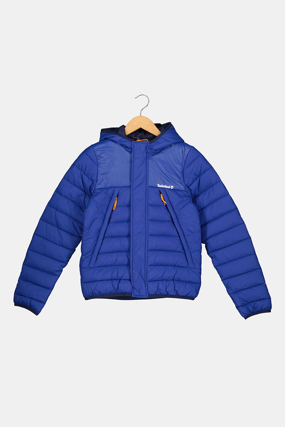 Timberland, Geaca cu vatelina si aspect matlasat, Albastru inchis