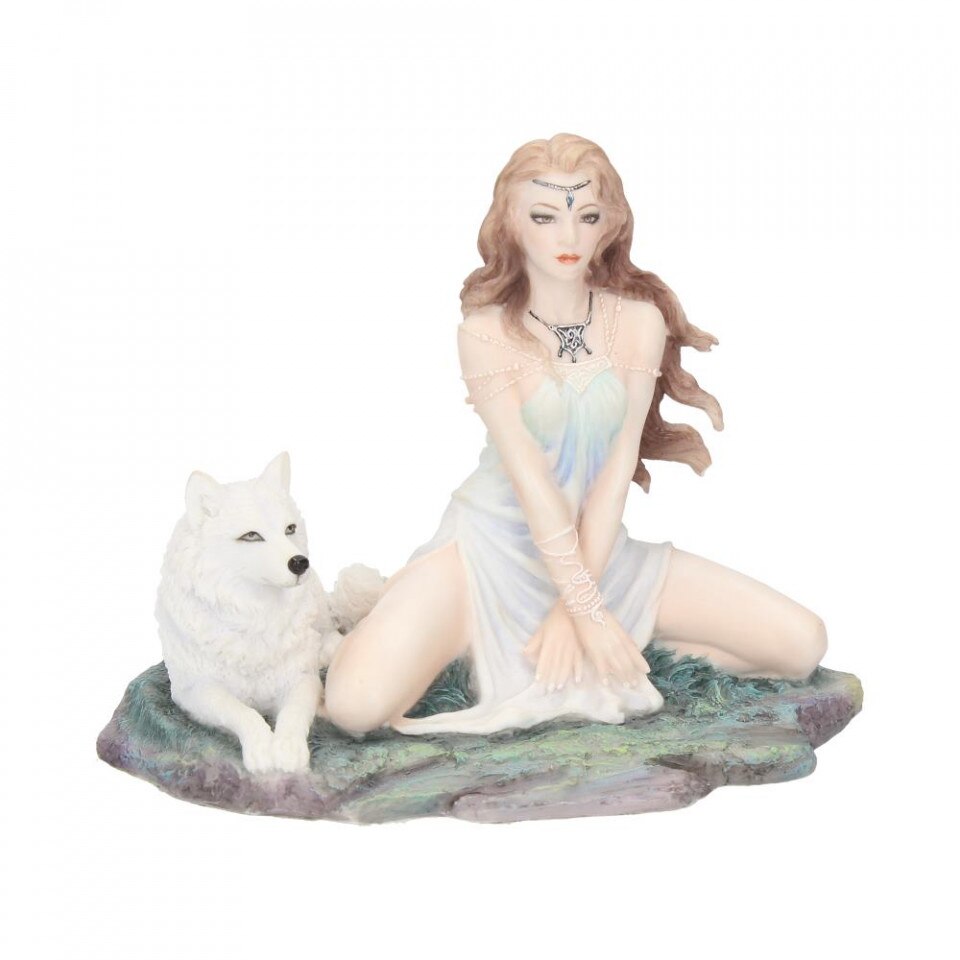 Statueta zana si lup Fecioara furtunii 16.5 cm