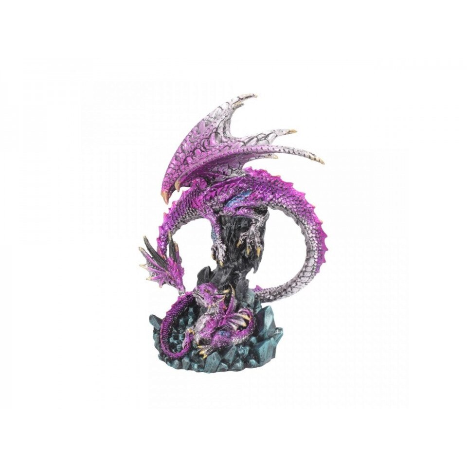 Statueta dragon cu pui Indrumare parinteasca 18 cm