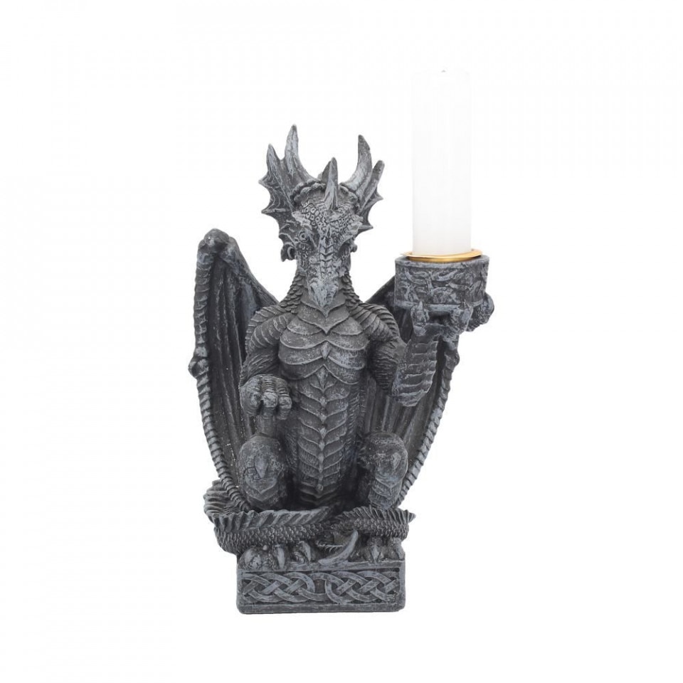 Suport lumanari cu dragon Pastratorul luminii 15cm