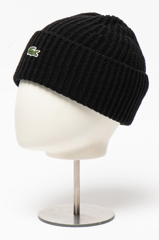 Lacoste, Caciula din amestec de lana, Negru Lacoste, Caciula din amestec de lana, Negru