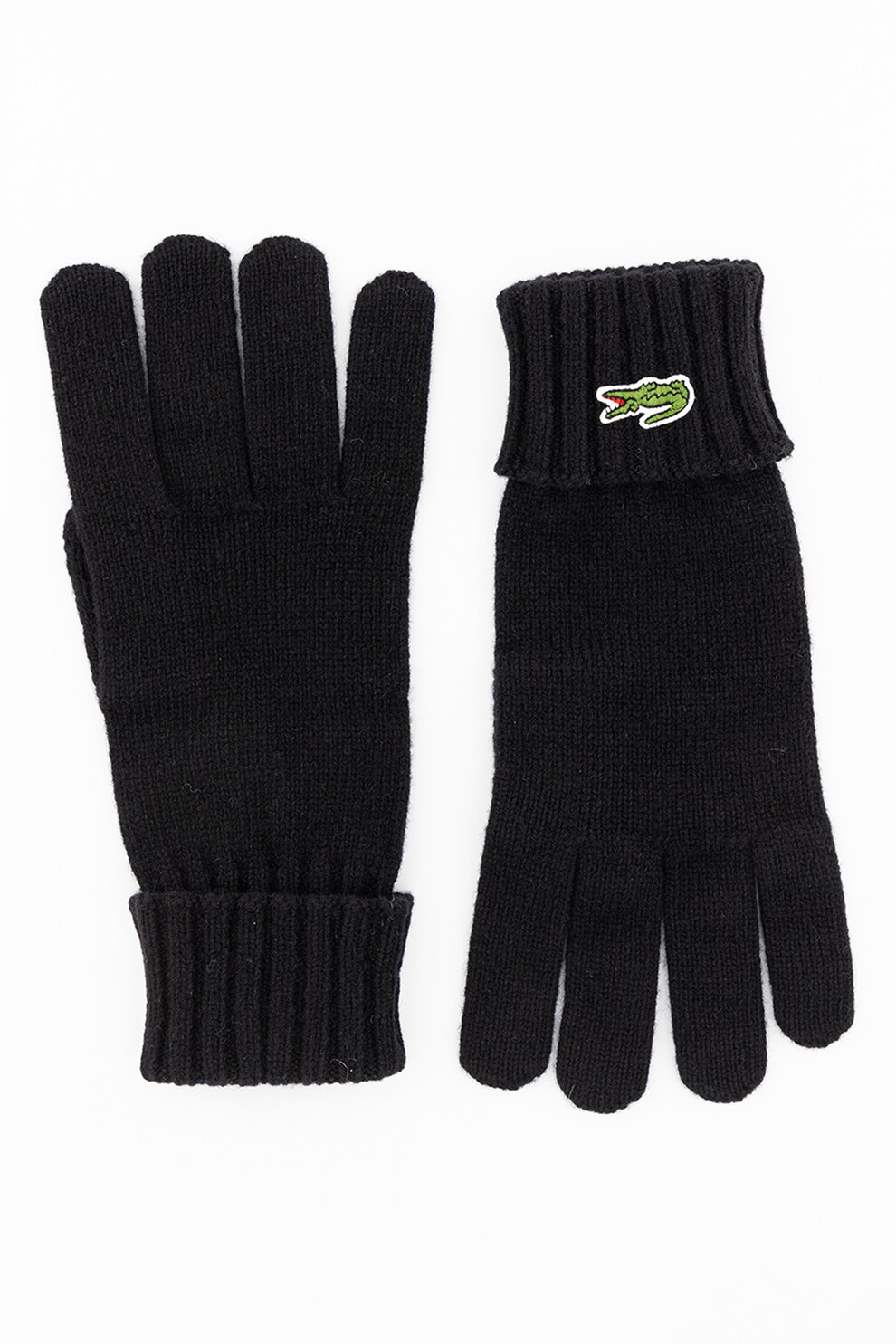 Lacoste, Manusi din lana cu aplicatie logo