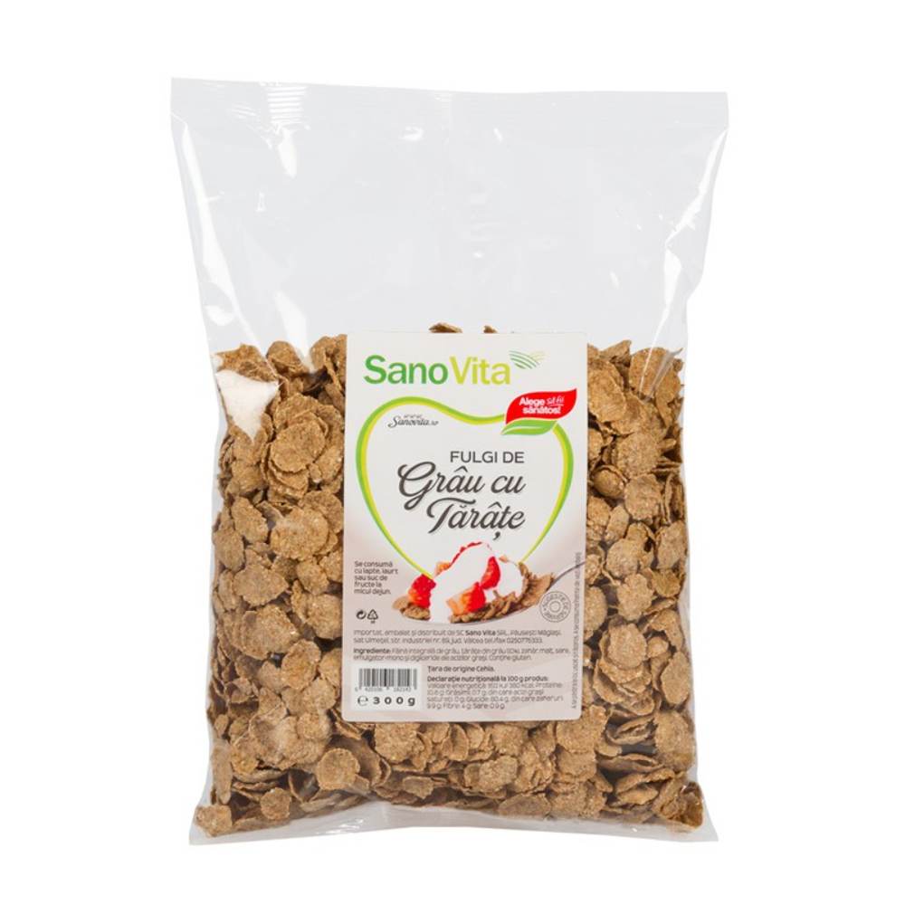 Fulgi de Grau cu Tarate Sano Vita, 300 g