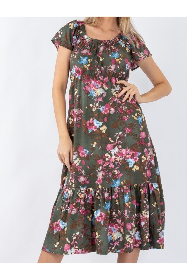 Rochie Dama Averill Kaki