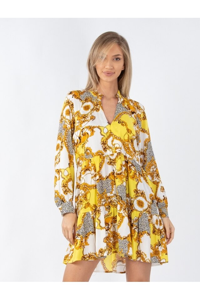 Rochie Dama Shannen Galben