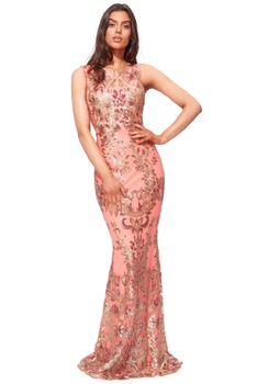 Rochie ocazie city goddess GD 1856 corai - marime 40 Rochie ocazie city goddess GD 1856 corai - marime 40