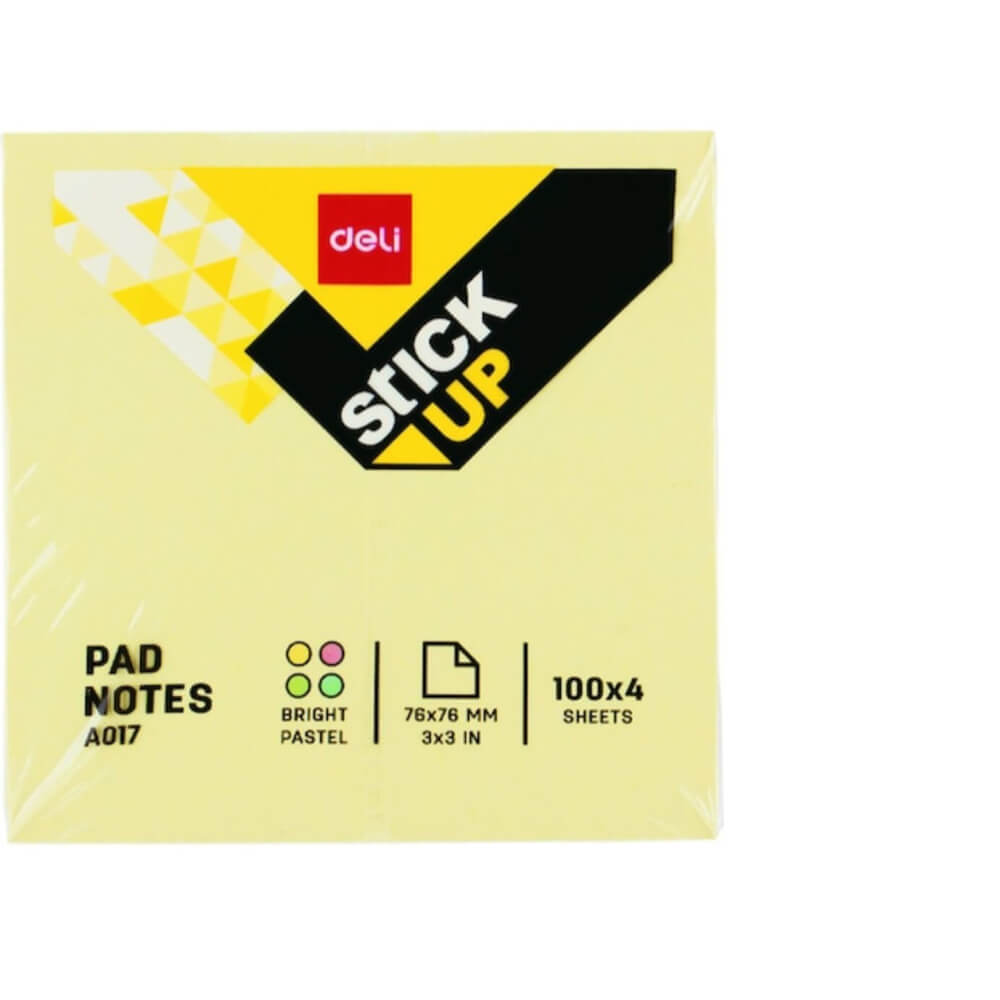 Notite Adezive Deli Stick Up, 100 File/Set, Verde Pal, 76x76 mm