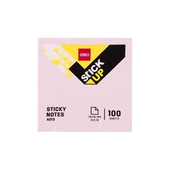 Notite Adezive Deli Stick Up, 100 File/Set, Mov Pal, 76x76 mm Notite Adezive Deli Stick Up, 100 File/Set, Mov Pal, 76x76 mm