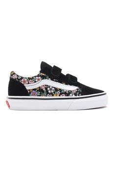 Vans, Pantofi sport cu imprimeu floral Old Skool V, Negru Vans, Pantofi sport cu imprimeu floral Old Skool V, Negru