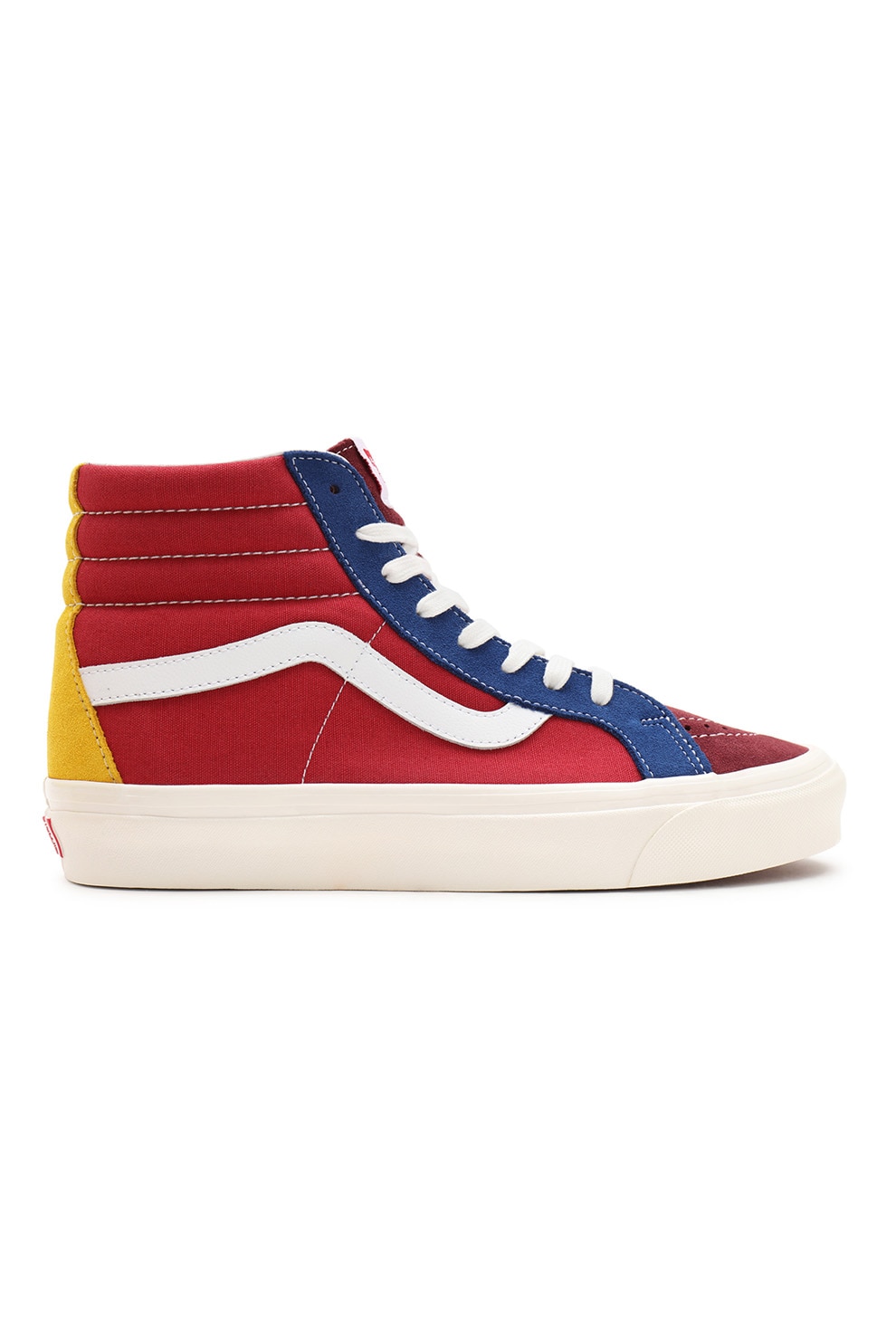 Vans, Pantofi sport high-top unisex Anaheim Factory Sk8-Hi 38 DX, rosu, albastru, ocru