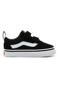 Vans, Tenisi cu velcro si garnituri de piele intoarsa Ward, Negru/Alb Vans, Tenisi cu velcro si garnituri de piele intoarsa Ward, Negru/Alb