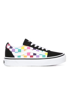 Vans, Tenisi de panza cu segmente in carouri Ward, Negru/Multicolor Vans, Tenisi de panza cu segmente in carouri Ward, Negru/Multicolor