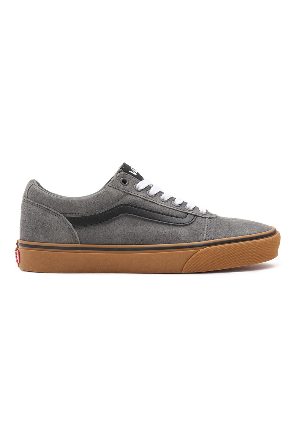 Vans, Tenisi de piele intoarsa cu garnitura de piele Ward, Gri inchis, 44.5