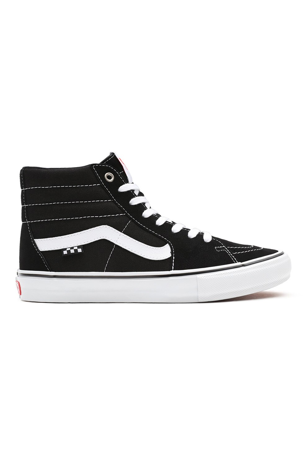 Vans, Tenisi cu garnituri de piele intoarsa SK8-Hi, Negru/Alb
