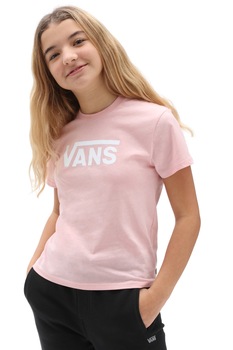 Vans, Tricou de bumbac cu imprimeu logo Flying, Roz Vans, Tricou de bumbac cu imprimeu logo Flying, Roz