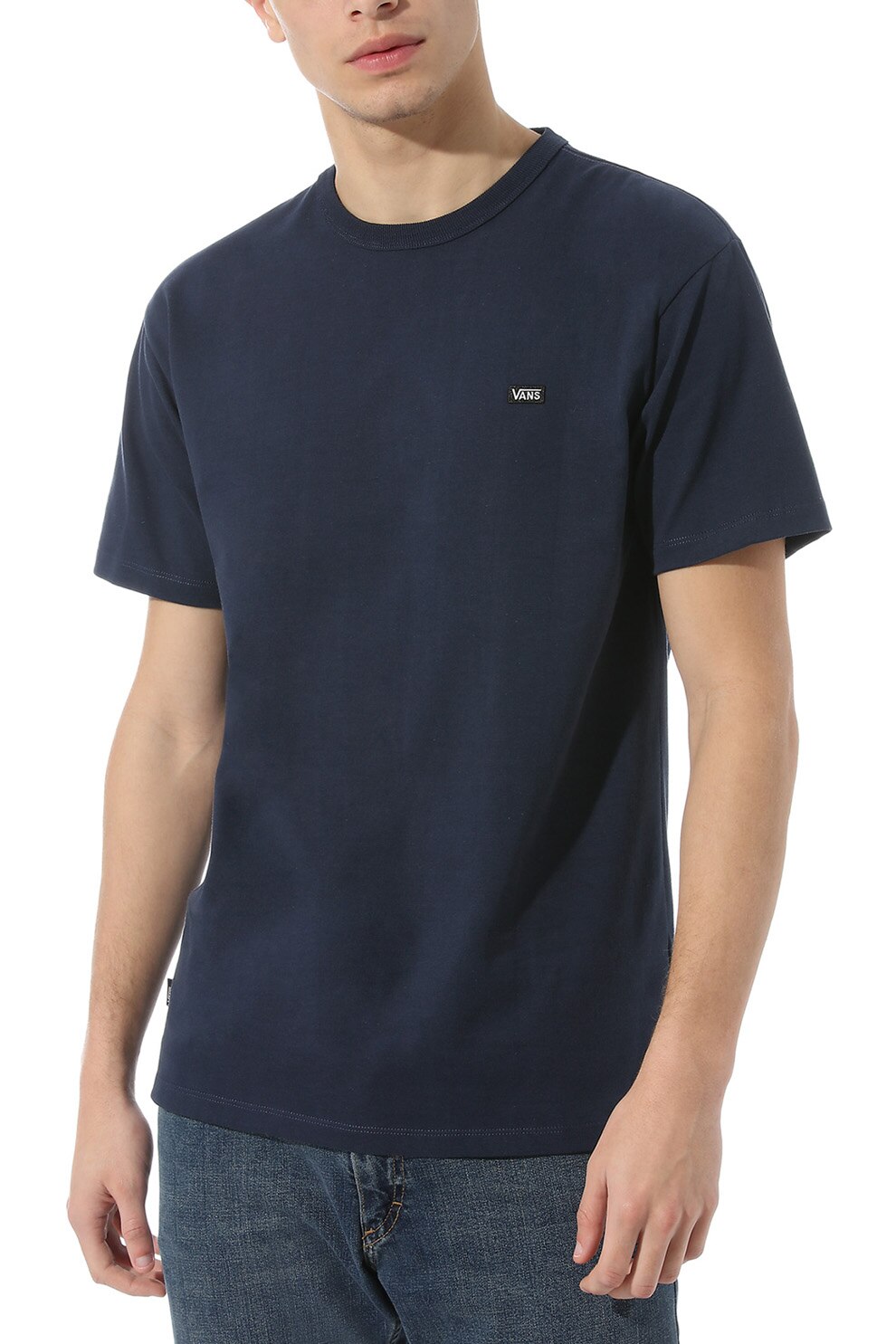 Vans, Tricou cu decolteu la baza gatului Off The Wall, Bleumarin