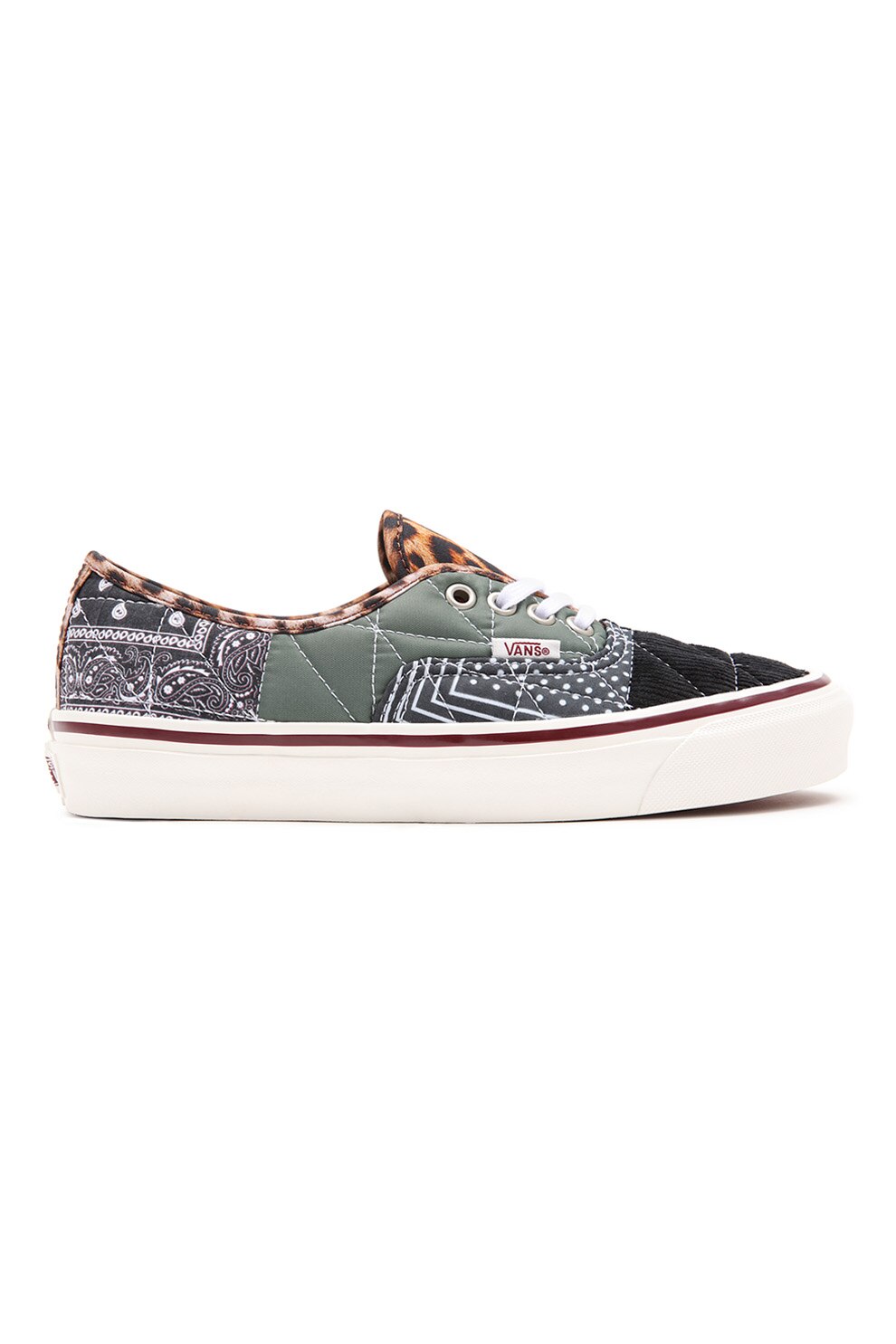 Vans, Tenisi unisex cu imprimeu Authentic, gri inchis, verde feriga