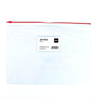 Mapa de Protectie A5 Tip Zip Deli, Buzunar pentru Carti de Vizita, Material PVC de 180 Microni, Rosu Mapa de Protectie A5 Tip Zip Deli, Buzunar pentru Carti de Vizita, Material PVC de 180 Microni, Rosu