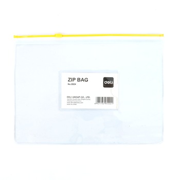 Mapa de Protectie A5 Tip Zip Deli, Buzunar pentru Carti de Vizita, Material PVC de 180 Microni, Galben Mapa de Protectie A5 Tip Zip Deli, Buzunar pentru Carti de Vizita, Material PVC de 180 Microni, Galben