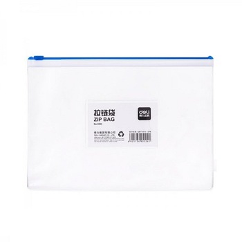 Mapa de Protectie A4 Tip Zip Deli, Buzunar pentru Carti de Vizita, Material PVC de 180 Microni, Albastru Mapa de Protectie A4 Tip Zip Deli, Buzunar pentru Carti de Vizita, Material PVC de 180 Microni, Albastru