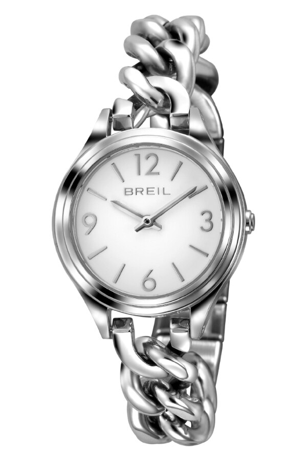 Ceas de dama, BREIL Night Out SS, 32 MM, Argintiu / Alb
