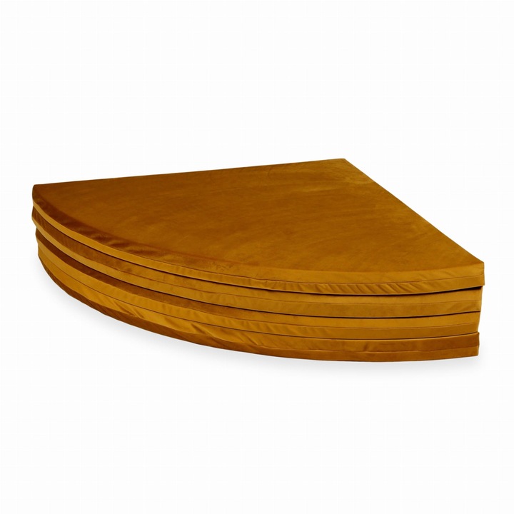 Covor rotund pliabil pentru copii, 160 cm, Velvet De aur