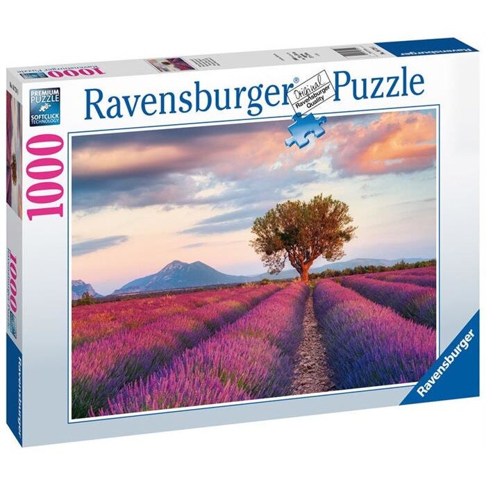 Puzzle Ravensburger Campurile de Lavanda 1000 de Piese