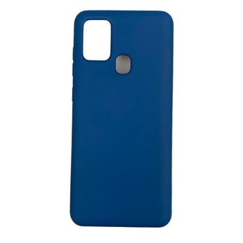 Husa protectie compatibila cu Samsung A21S Liquid Silicone Case Albastru inchis