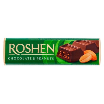 Ciocolata cu lapte, Roshen, Alune, 40g Ciocolata cu lapte, Roshen, Alune, 40g