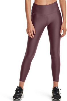 Under Armour, Colanti cu talie inalta pentru antrenament HeatGear® Armour, Violet prafuit Under Armour, Colanti cu talie inalta pentru antrenament HeatGear® Armour, Violet prafuit