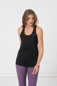 Under Armour, Top cu spate decupat, pentru fitness ', Negru Under Armour, Top cu spate decupat, pentru fitness ', Negru